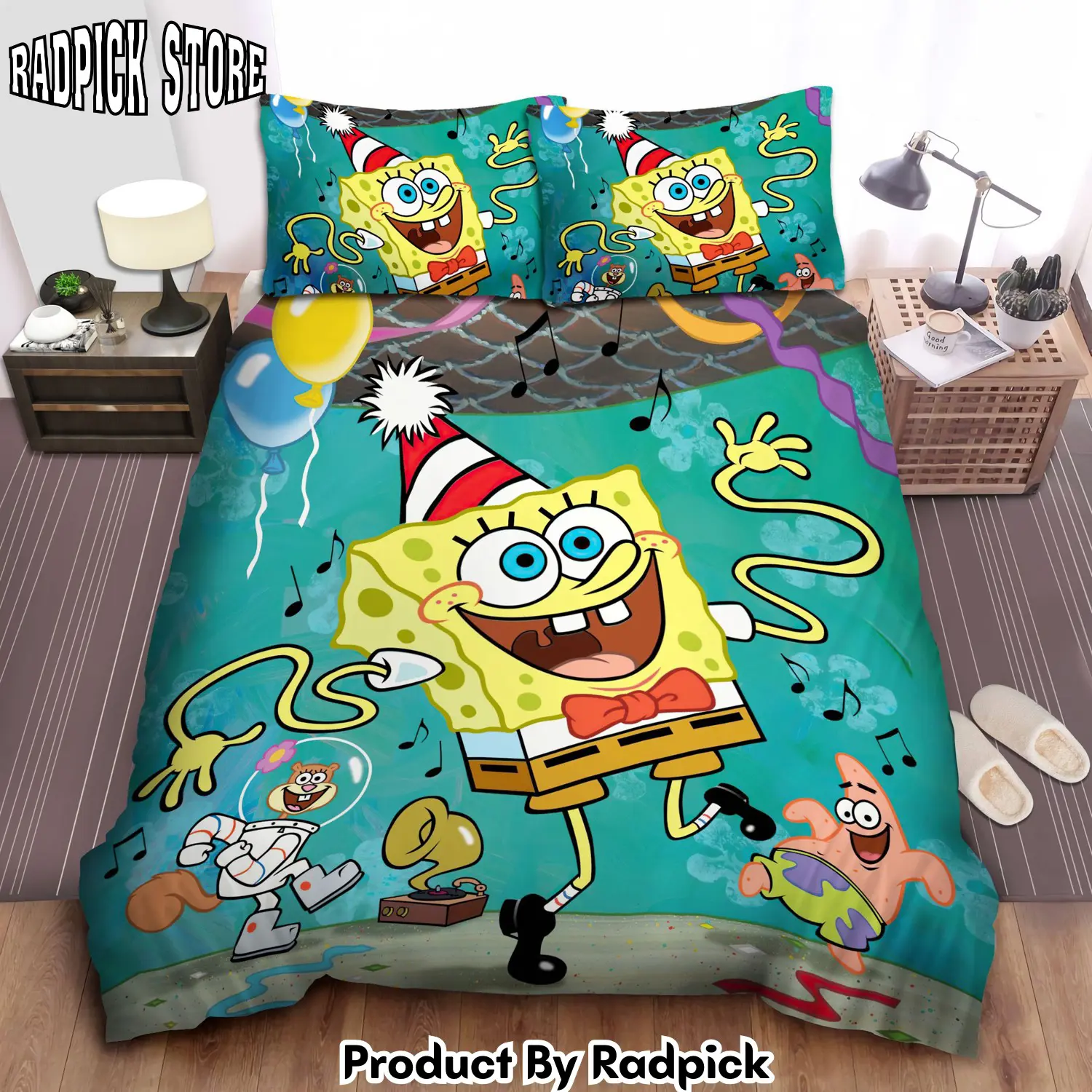 Radpick spongebob squarepants party for spongebob duvet cover bedroom sets comfortable bedding sets rp3272068